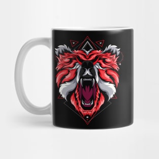 bear roaring clothing Mug